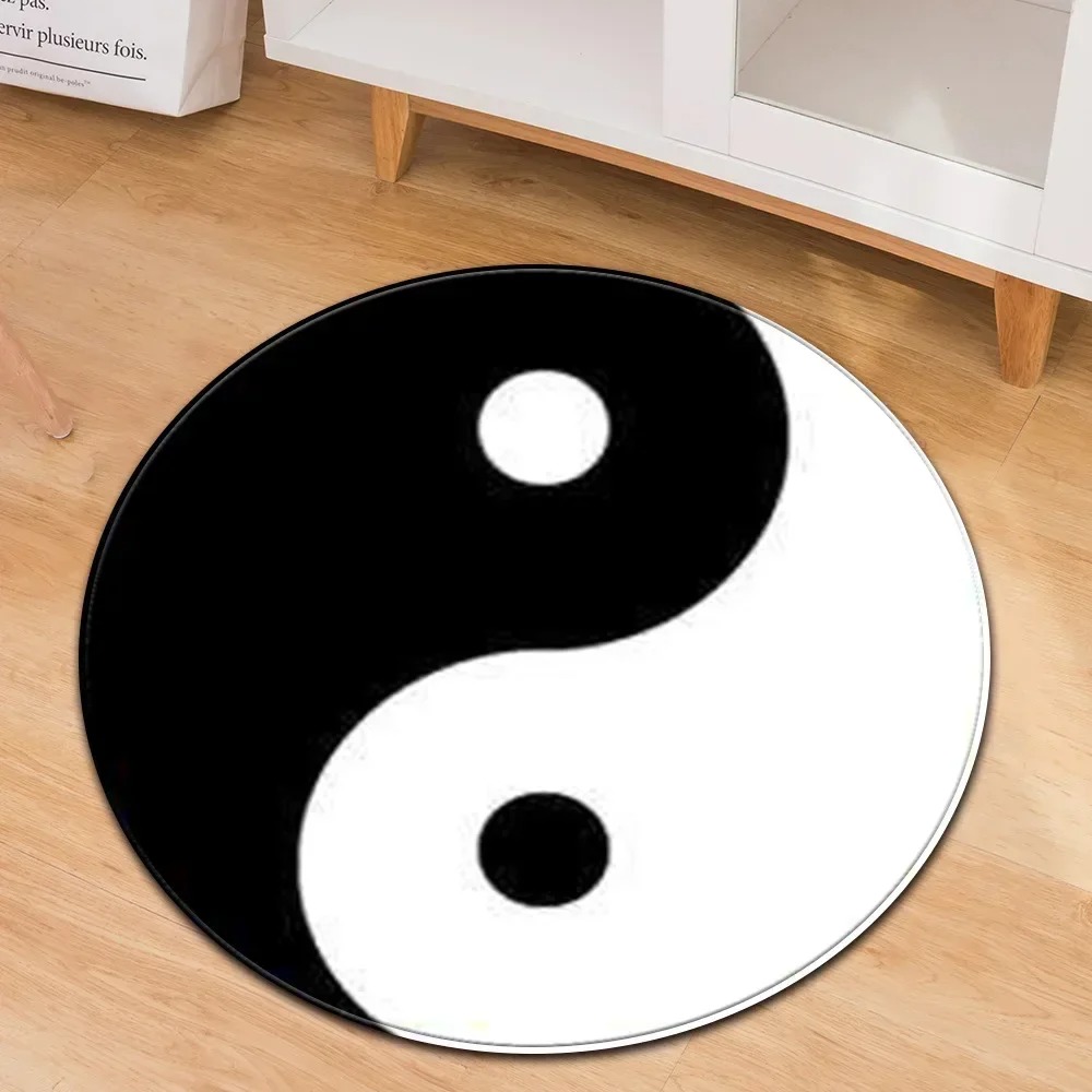 Maranta Prayer Plant - Yin Yang Taiji Runder Teppich Blume