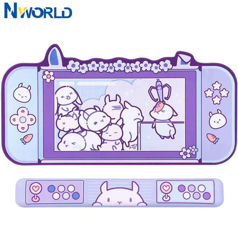 Großes Kawaii-Gaming-Mauspad,  – Tradescantia Purple Bewertung und Preis